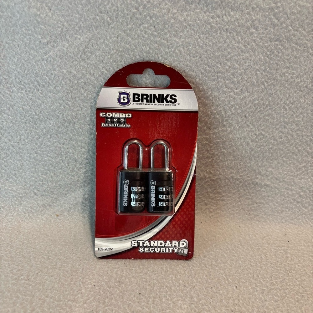Brinks 3-Dial Resettable Combination Sport Padlocks Standard Security 165-20251